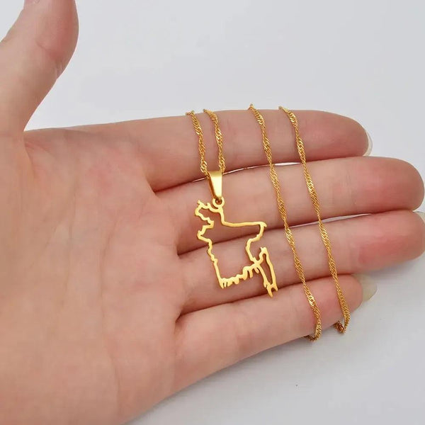 Bangladesh Map Necklace