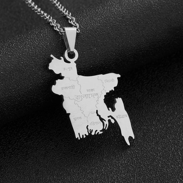 Bangladesh Map Necklace