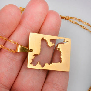 Bangladesh Map Necklace