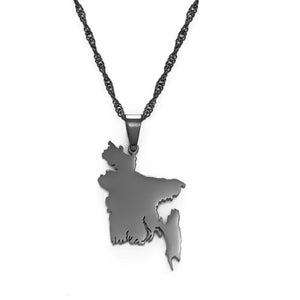 Bangladesh Map Necklace