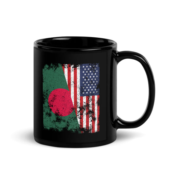 Bangladesh USA Flag - Half American Mug