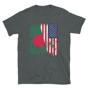 Bangladesh USA Flag - Half American T-Shirt