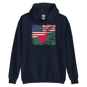 Bangladesh USA Flag Hoodie