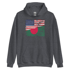 Bangladesh USA Flag Hoodie