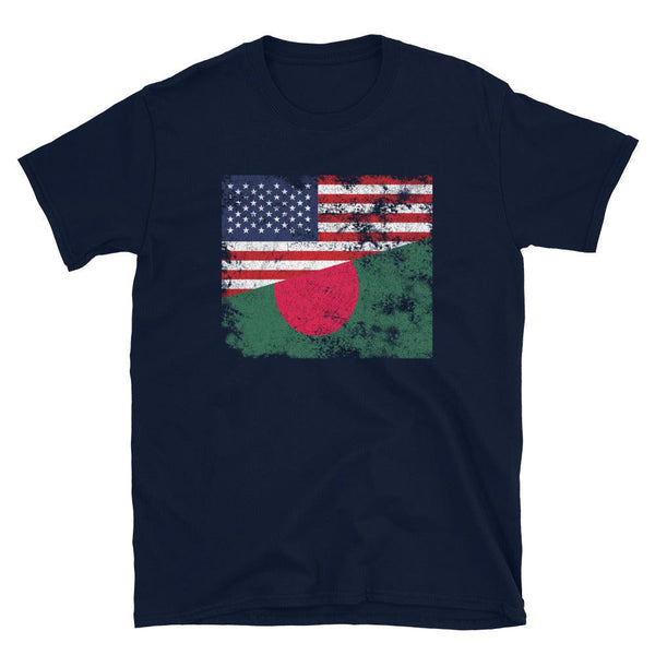 Bangladesh USA Flag T-Shirt