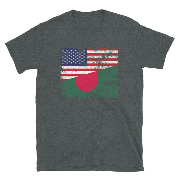 Bangladesh USA Flag T-Shirt