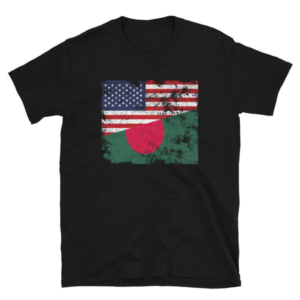 Bangladesh USA Flag T-Shirt