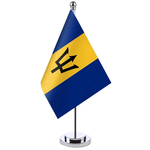 Barbados Desk Flag - Small Office Table Flag