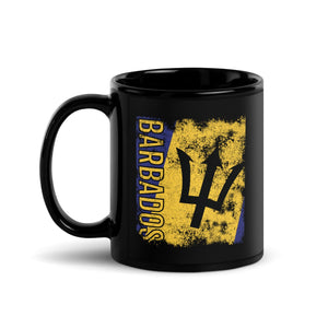 Barbados Flag Distressed Mug