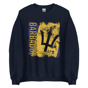 Barbados Flag Distressed Sweatshirt