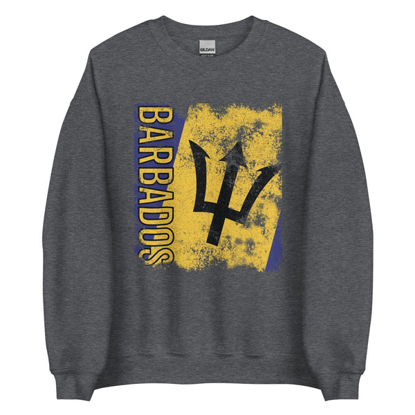 Barbados Flag Distressed Sweatshirt