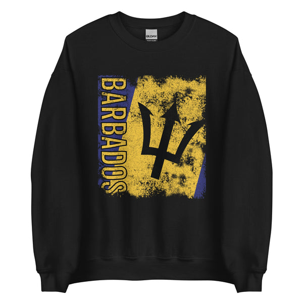 Barbados Flag Distressed Sweatshirt