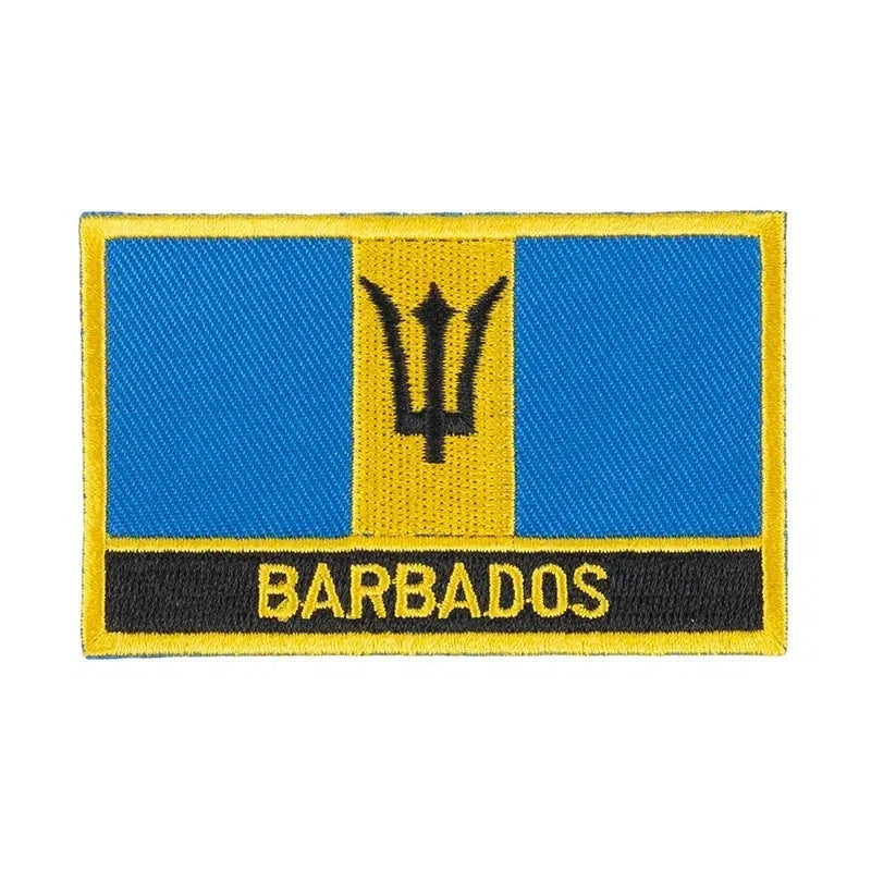 Barbados Flag Patch - Sew On/Iron On Patch