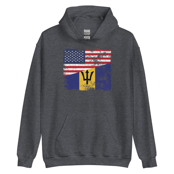 Barbados USA Flag Hoodie