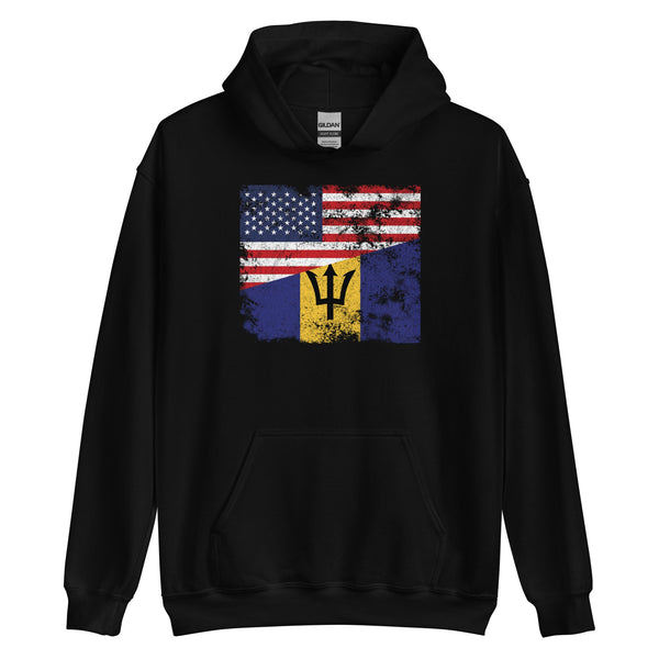 Barbados USA Flag Hoodie