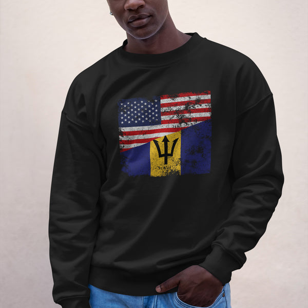 Barbados USA Flag Sweatshirt
