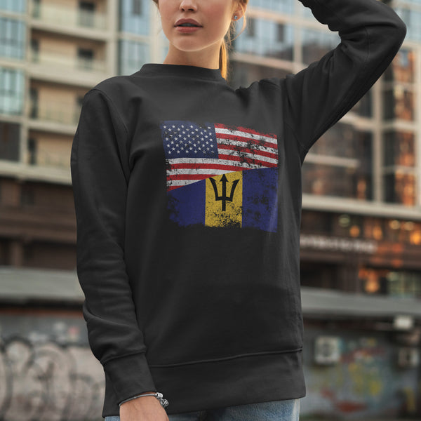 Barbados USA Flag Sweatshirt