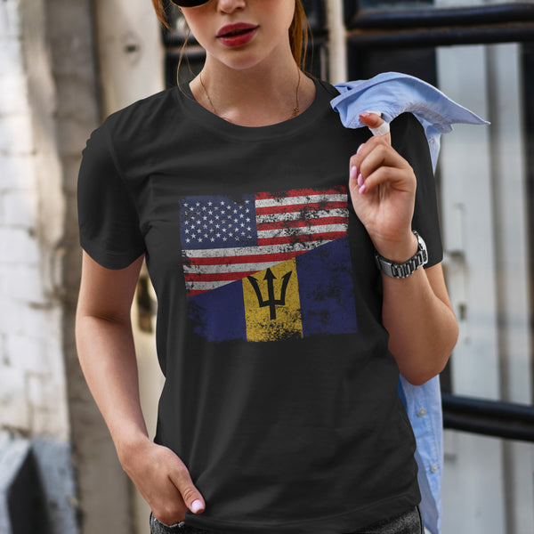 Barbados USA Flag T-Shirt