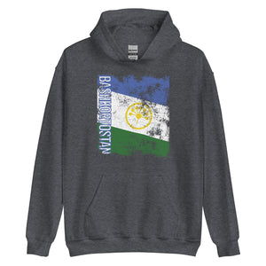 Bashkortostan Flag Distressed Hoodie