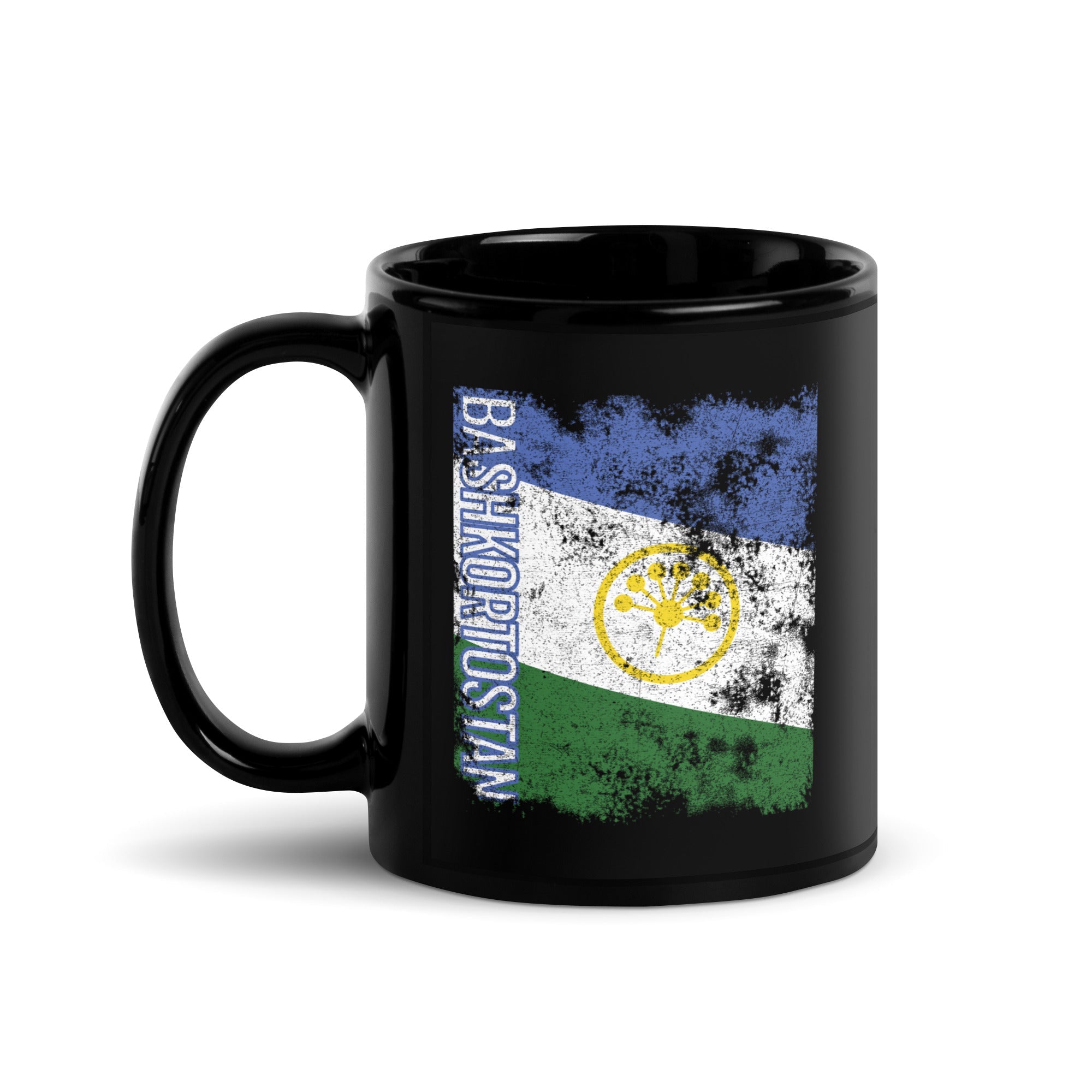 Bashkortostan Flag Distressed Mug