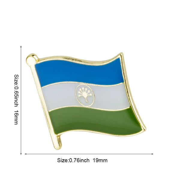 Bashkortostan Flag Lapel Pin - Enamel Pin Flag