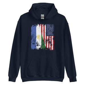 Bashkortostan USA Flag - Half American Hoodie