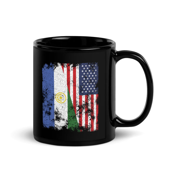 Bashkortostan USA Flag - Half American Mug