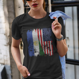 Bashkortostan USA Flag - Half American T-Shirt