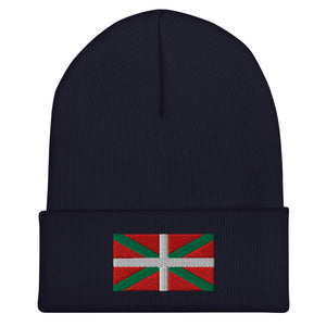 Basque Country Flag Beanie - Embroidered Winter Hat