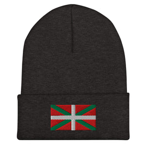 Basque Country Flag Beanie - Embroidered Winter Hat