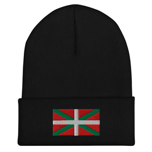Basque Country Flag Beanie - Embroidered Winter Hat