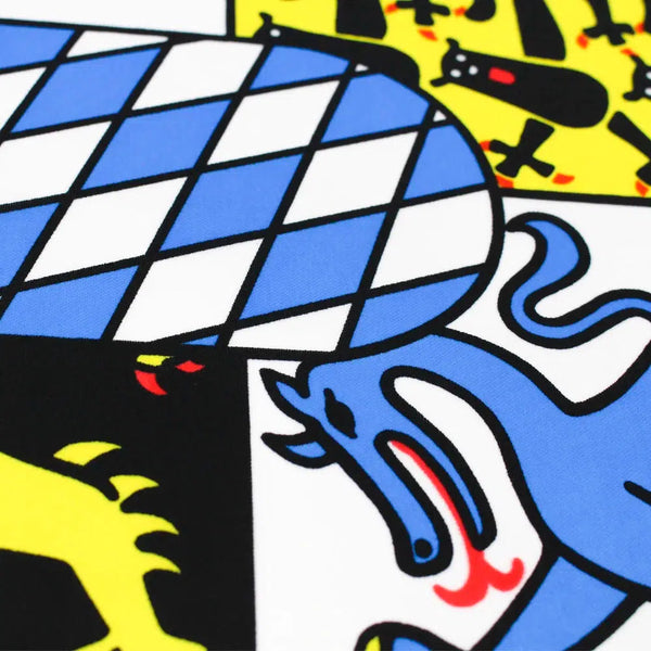 Bavaria Coat of Arms Flag - 90x150cm(3x5ft) - 60x90cm(2x3ft)