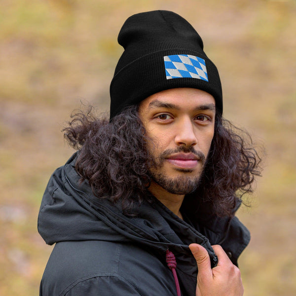 Bavaria Flag Beanie - Embroidered Winter Hat