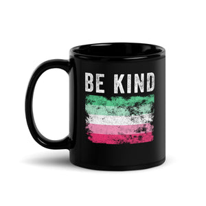 Be Kind Abrosexual Flag - Distressed LGBTQIA2S+ Mug