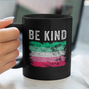 Be Kind Abrosexual Flag - Distressed LGBT+ Mug
