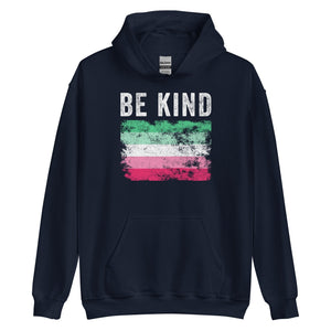 Be Kind Abrosexual Flag - Distressed LGBT+ Hoodie