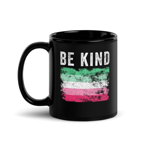Be Kind Abrosexual Flag - Distressed LGBT+ Mug