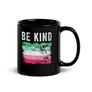 Be Kind Abrosexual Flag - Distressed LGBT+ Mug