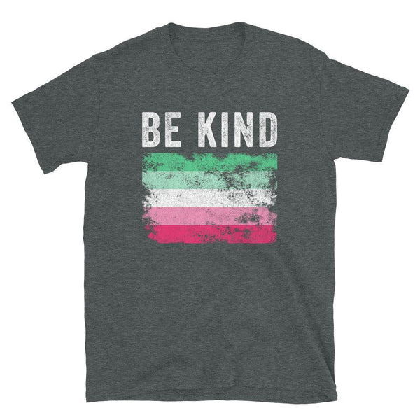 Be Kind Abrosexual Flag - Distressed LGBT+ T-Shirt
