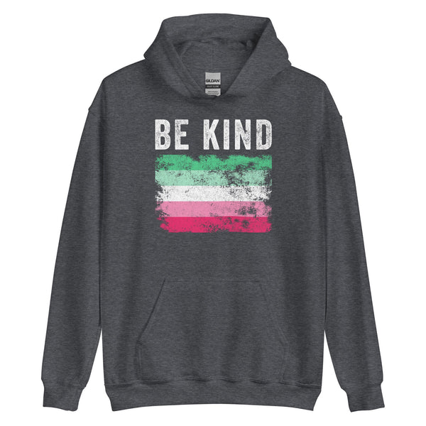 Be Kind Abrosexual Flag - Distressed LGBTQIA2S+ Hoodie