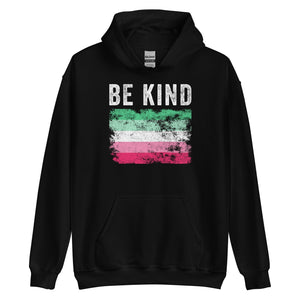 Be Kind Abrosexual Flag - Distressed LGBTQIA2S+ Hoodie