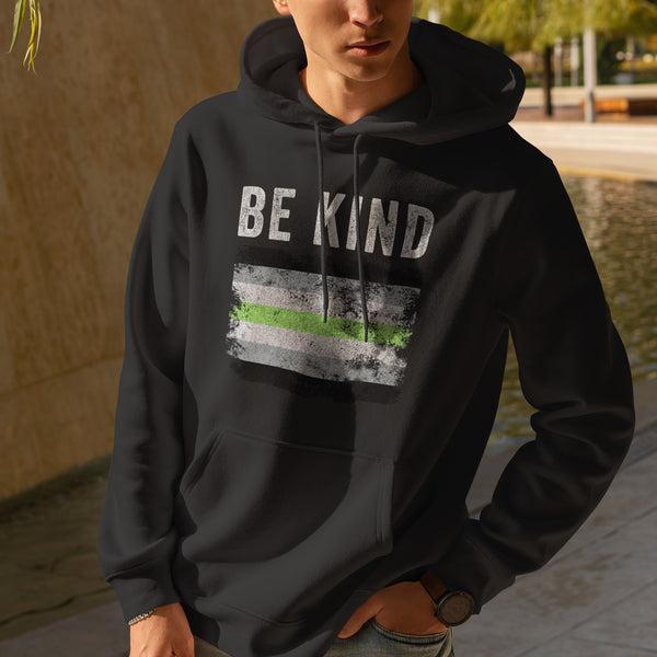 Be Kind Agender Flag - LGBT+ Hoodie