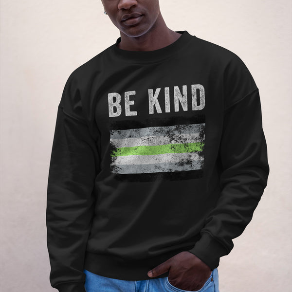 Be Kind Agender Flag - LGBT+ Sweatshirt