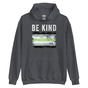 Be Kind Agender Flag - LGBT+ Hoodie