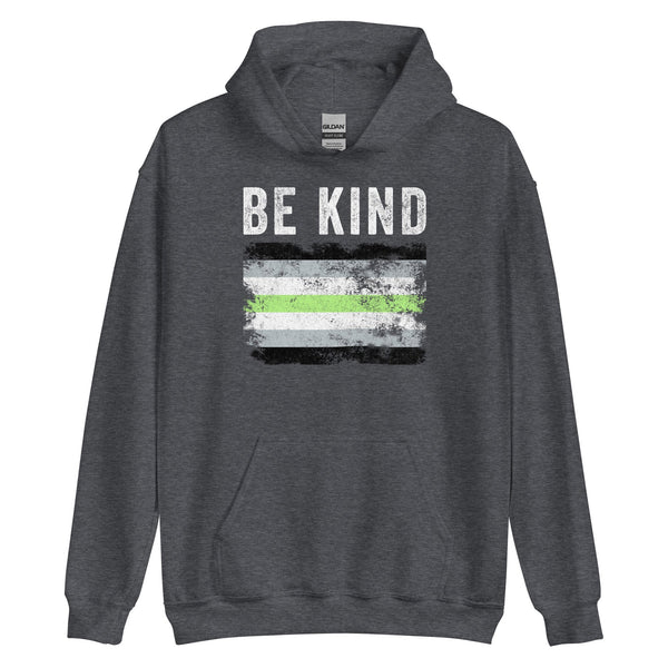 Be Kind Agender Flag - LGBT+ Hoodie