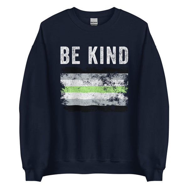 Be Kind Agender Flag - LGBT+ Sweatshirt