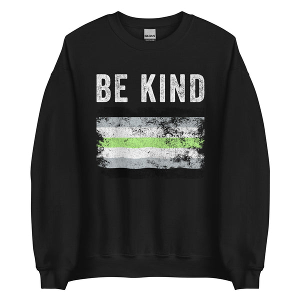 Be Kind Agender Flag - LGBT+ Sweatshirt