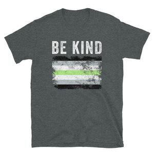 Be Kind Agender Flag - LGBT+ T-Shirt