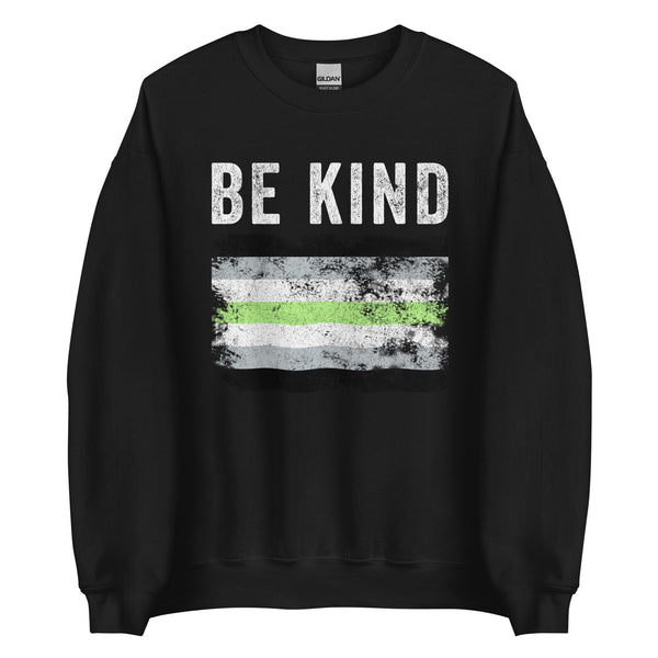 Be Kind Agender Flag - LGBTQIA2S+ Sweatshirt