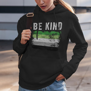 Be Kind Aromantic Flag - LGBT+ Hoodie
